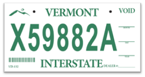 Interstate issued by DMV and Dealers