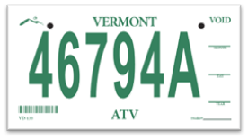 ATV issued by DMV/Dealers