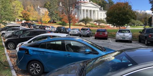 cars parked near DMV