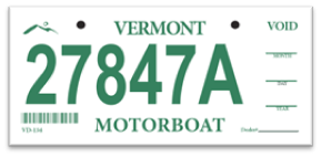 Motorboat issued by DMV and Dealers